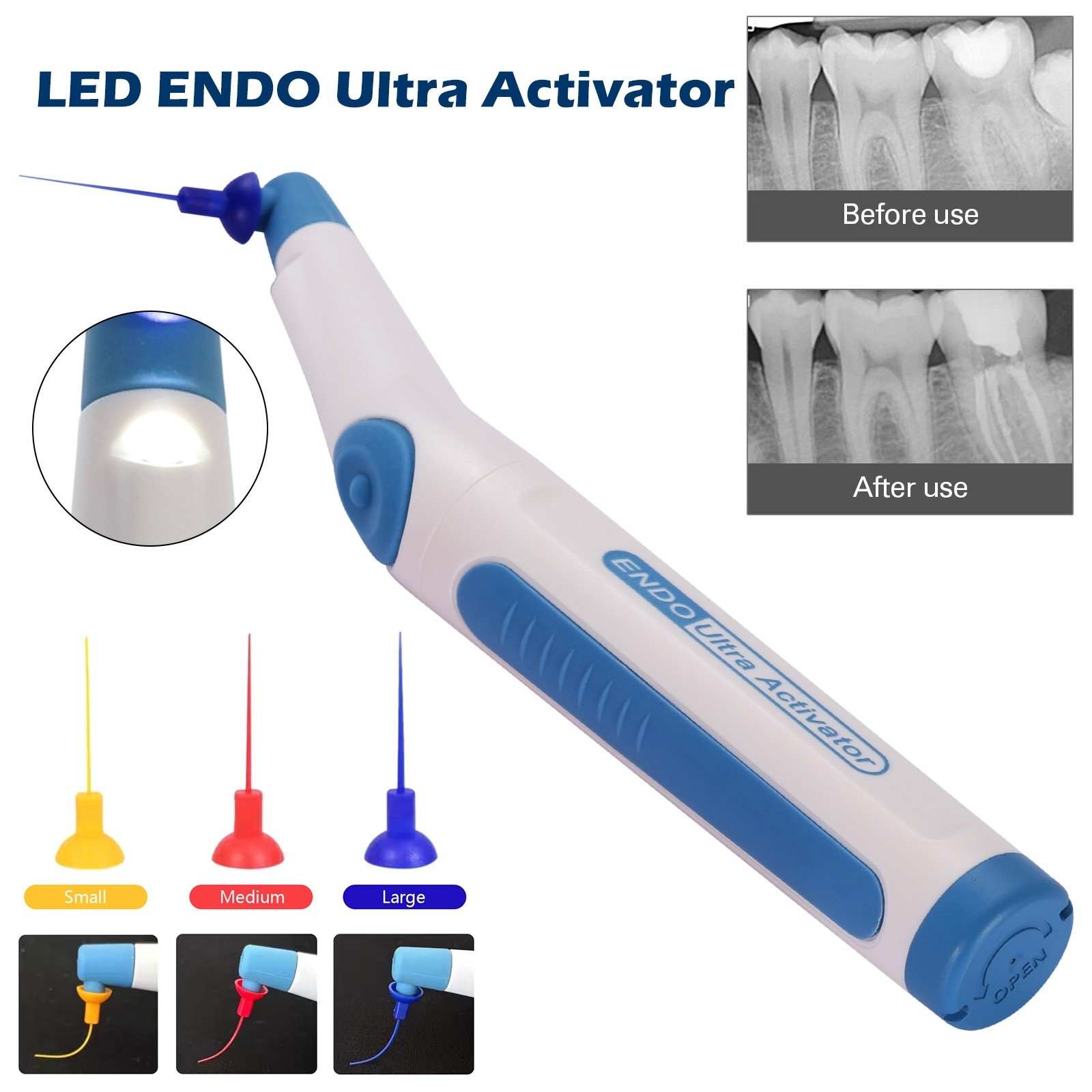 Dental Endodontic Endo Activator Sonic Endo Ultra Irrigator Root Canal +150 Tips