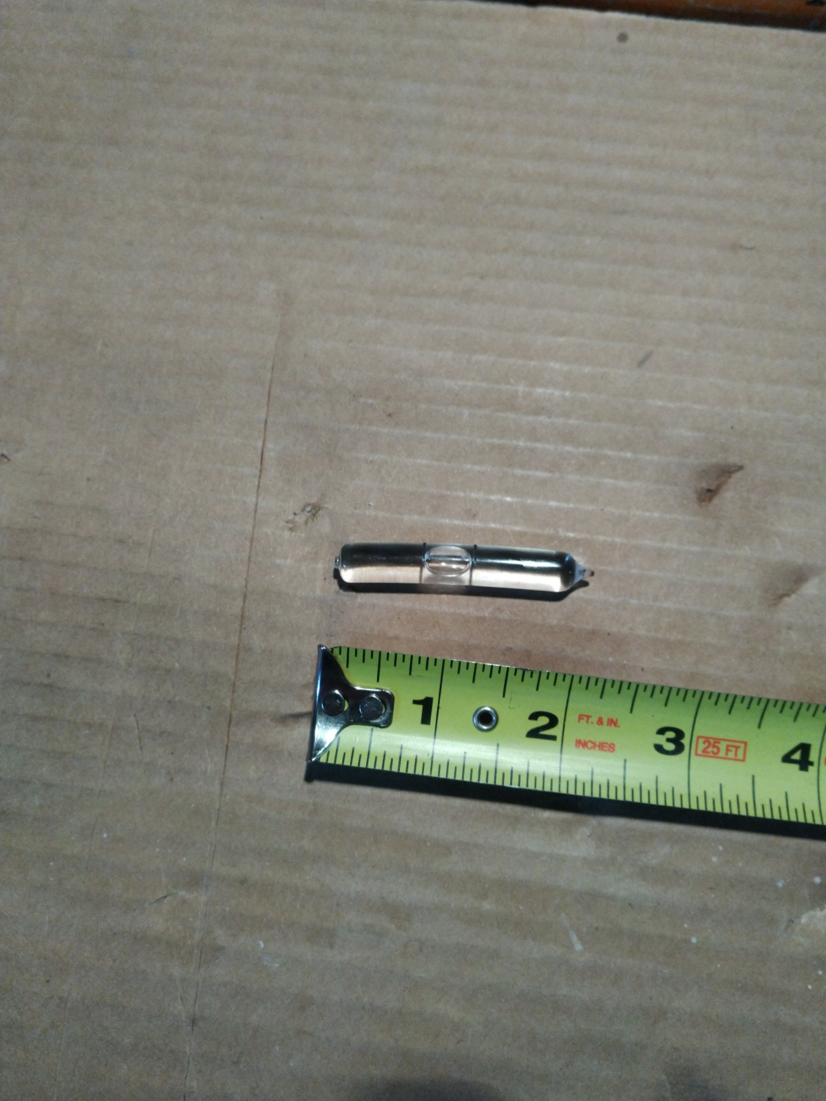 1) *New* OEM "Stanley" Level 2" Bent Vial. Glass Spirit Proved. #208-2. NOS. USA