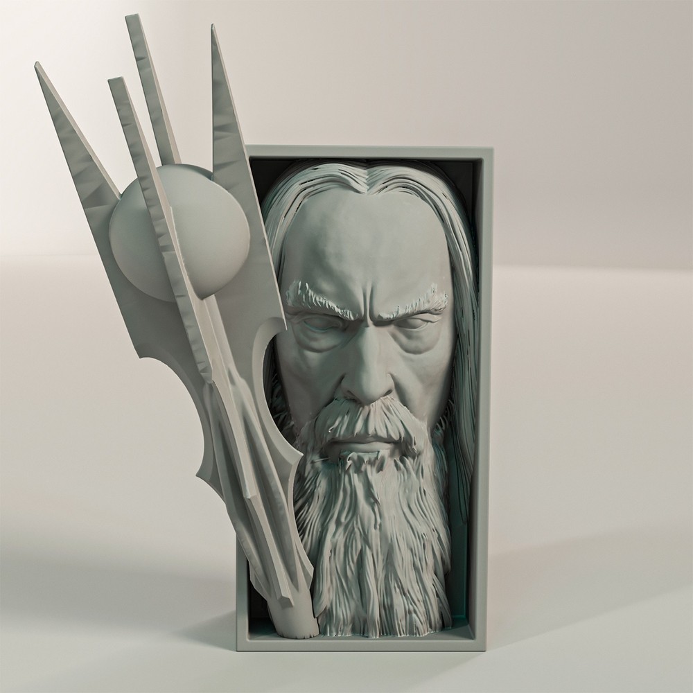 Saruman the White - Wizard Tower Book Nook & Wall Mount