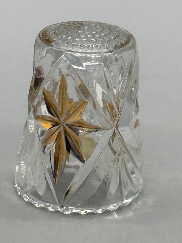 Vintage German Cut Glass Thimble