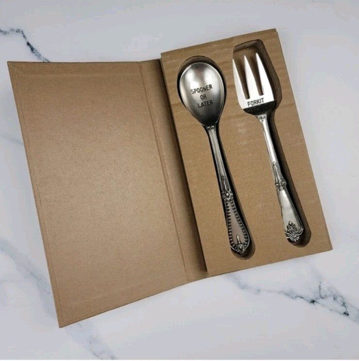 Mudpie Circa Serving Spoon And Fork