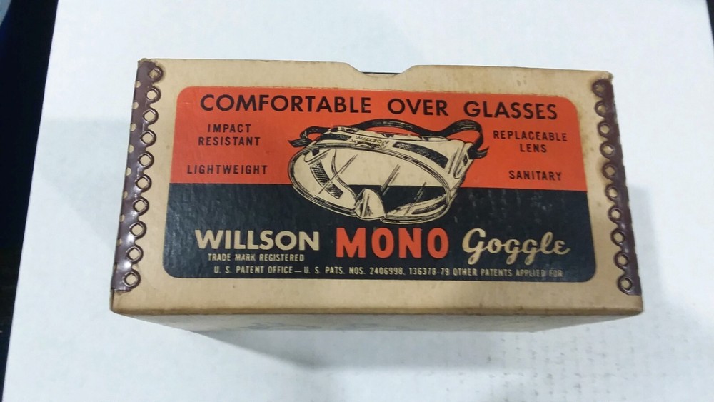 Willson Mono Goggle Empty Box Vintage Box Only Reading, PA