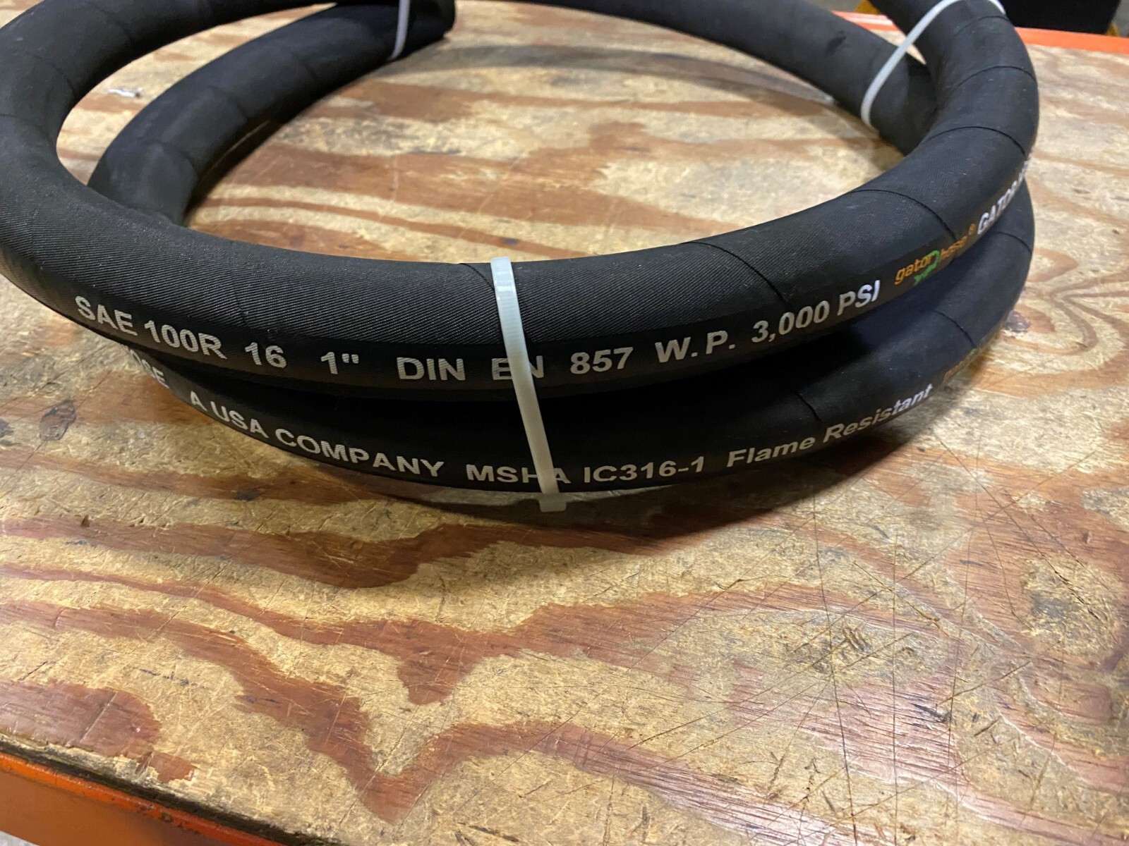 1" R16 hydraulic Hose 50 ft. 3,000 PSI 2 wire Hose OD 1.415