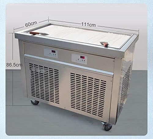 Kolice commercial 38.60"x19.7" big rectangle pan fried ice cream rolled machine