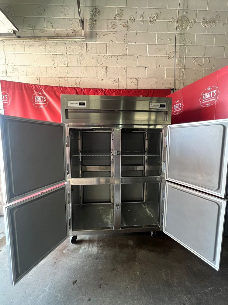 56” Delfield fridge and freezer combo