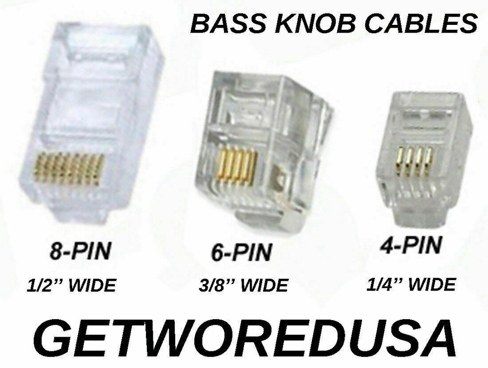 #B 6-PIN WIRE REMOTE BASS LEVEL KNOB CONTROL CABLE REPLACEMENT GAIN CORD