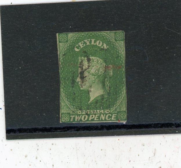 Ceylon 1857 Scott# 4 Canceled