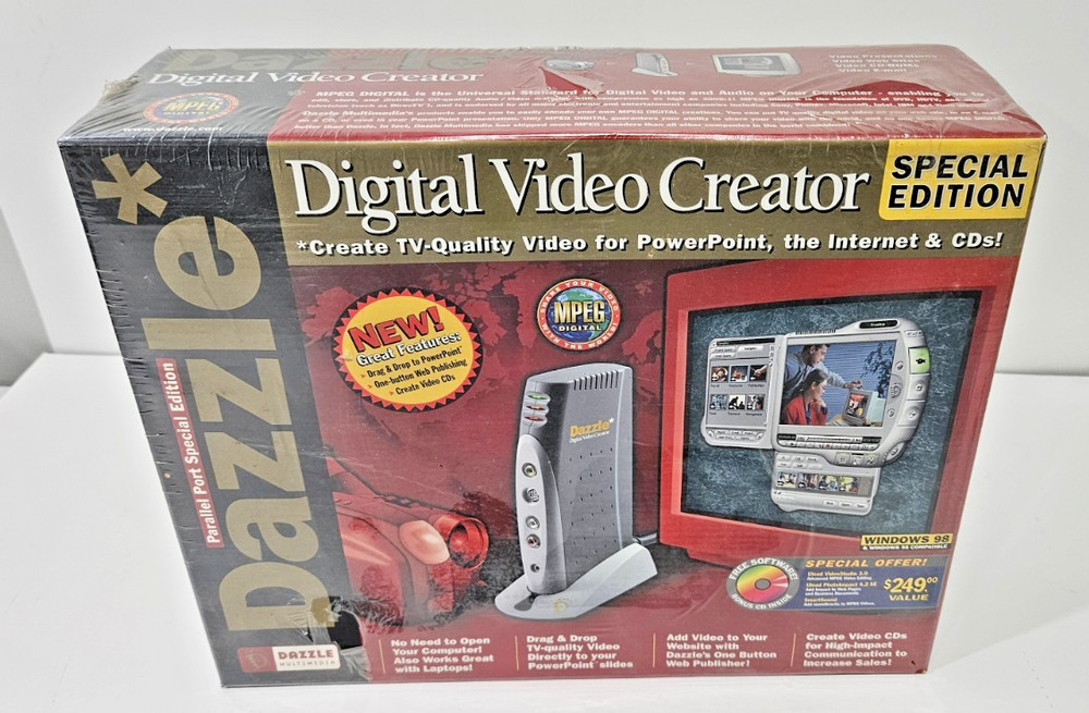 Dazzle Digital Video Creator Editor External USB Version complete NIB