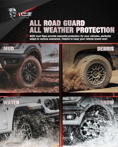 Mud Flaps Splash Guards Compatible with Silverado 1500 2500 Silverado-4pieces