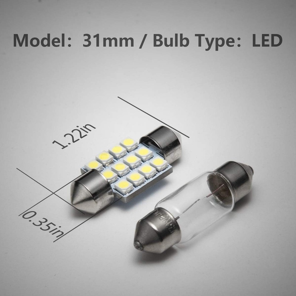 Marsauto DE3175 31mm LED Interior Dome Light Map Bulb DE3175, White