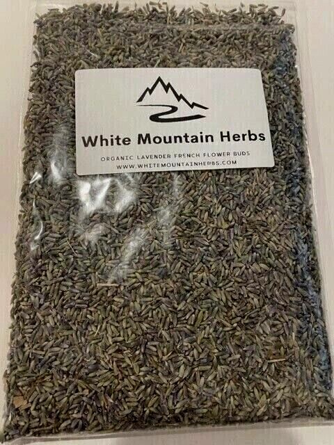 Lavender French Flower Organic Buds Dried ~ Lavandula x Intermedia