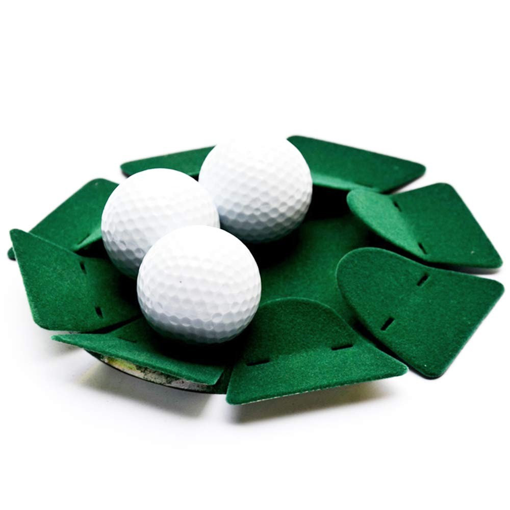 2pcs Green All-Direction Putting Cup Golf Training Hole Practing Cup Aid Indo...