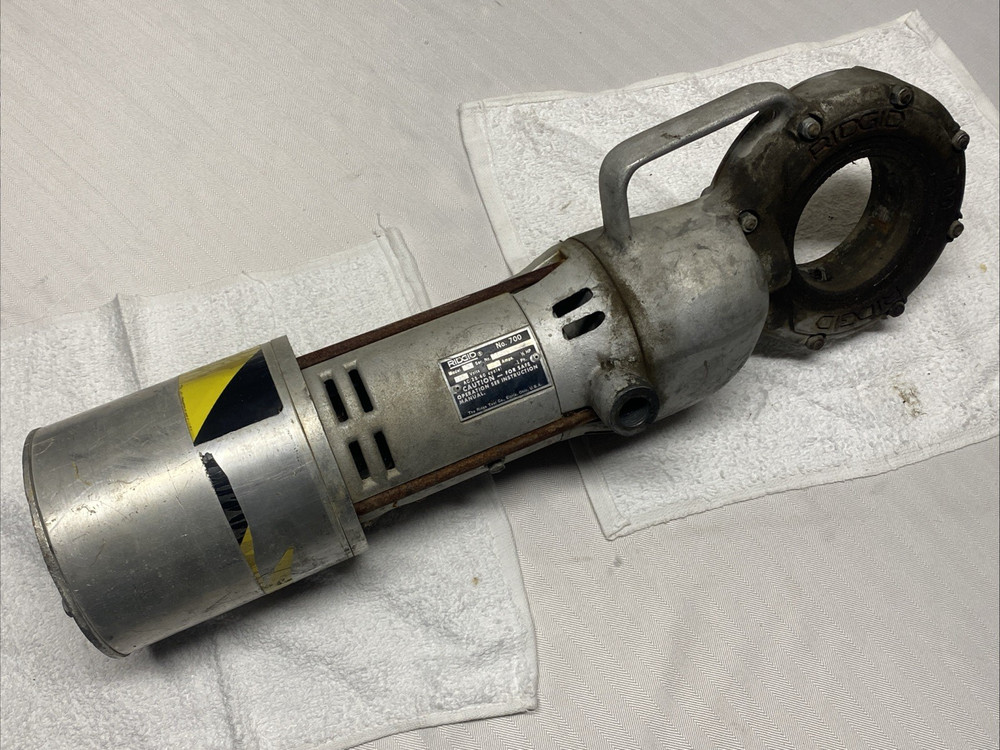 Ridgid No 700 Model A Electric Pipe Threader Machine Portable Works!
