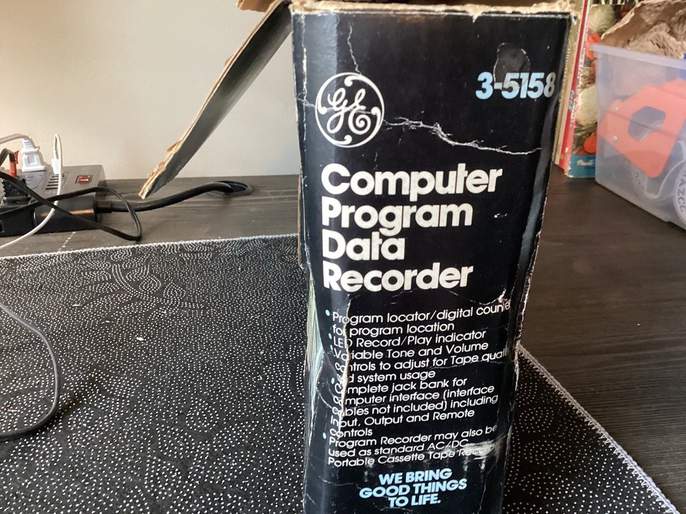 GE VTG Computer Program Data Recorder 3-5158 Tested And Working Has Box