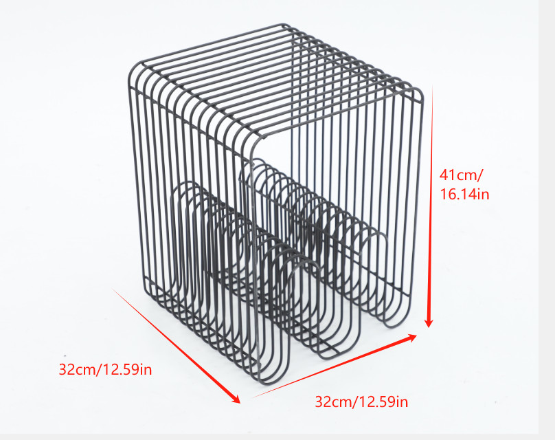 Black Nightstand Bedside Table Bedroom End Side Table 32*32*41cm