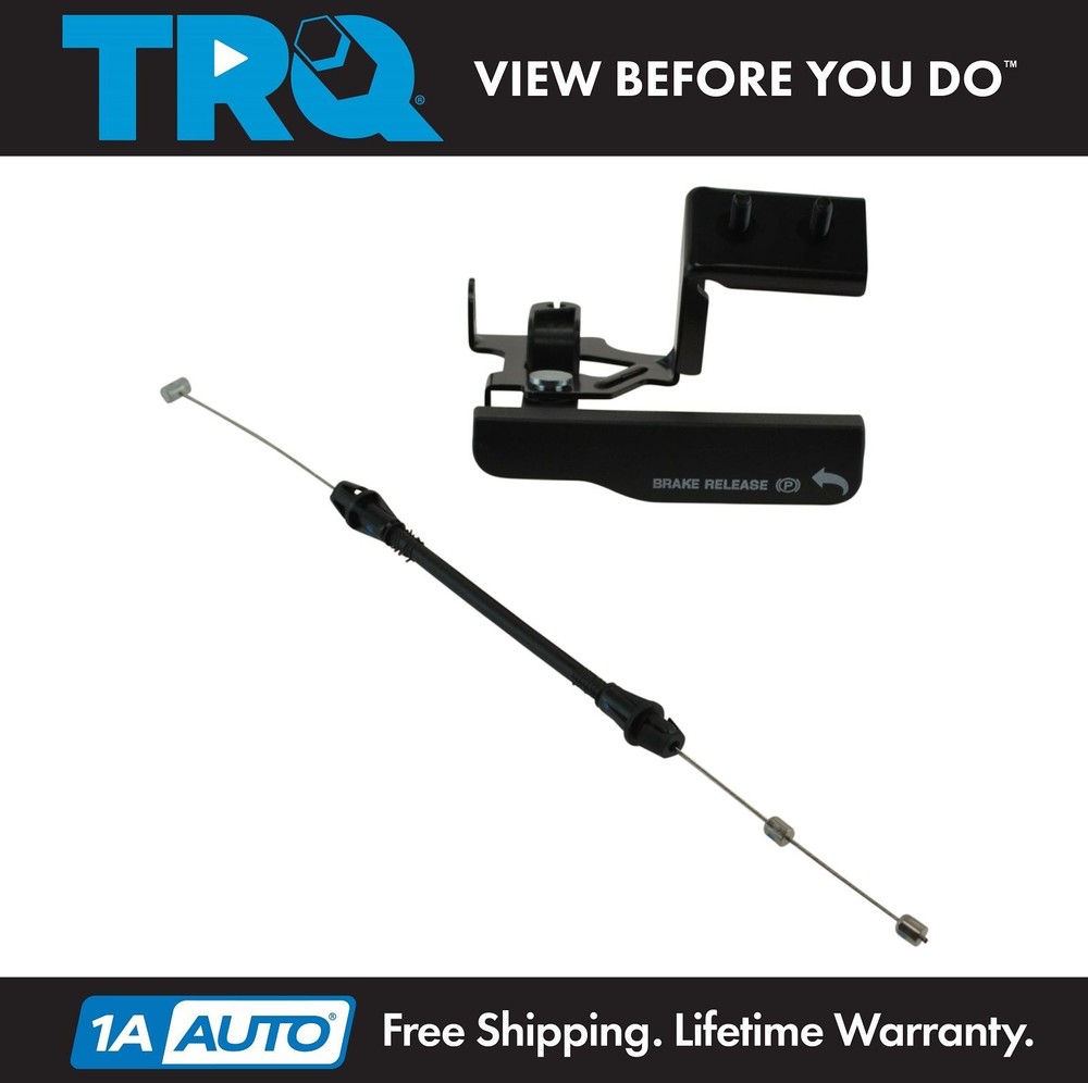 TRQ Emergency Parking Brake Pull Handle Release Lever & Cable for Ford Pickup