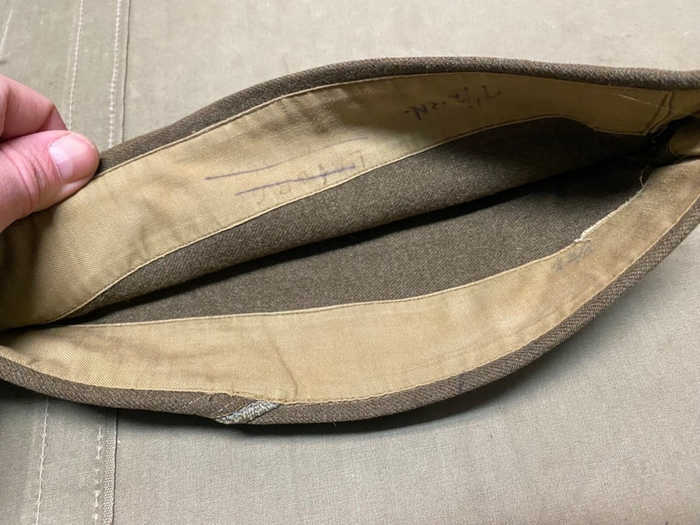 RARE ORIGINAL WWII US ARMY INFANTRY OVERSEAS GARRISON HAT CAP-SIZE 2XLARGE
