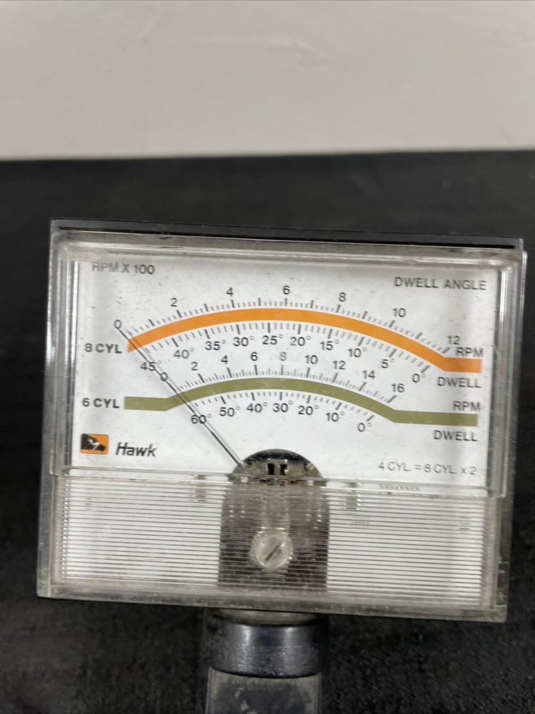 HAWK Dwell Meter - Idle Tach/Cam Dwell - - Untested