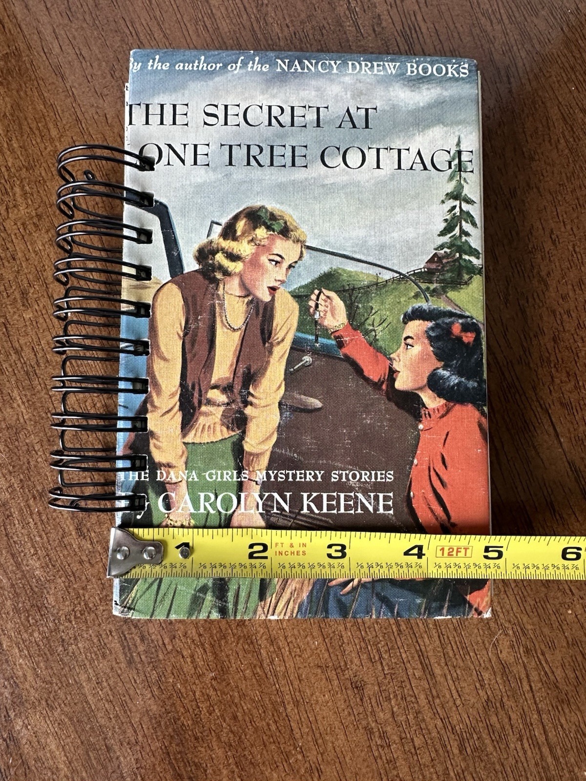 Nancy Drew Book Cover Handmade Junk Journal New, Blank, Spiral Bound