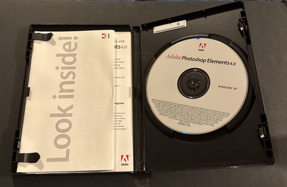 Adobe Photoshop Elements 4.0 for Windows XP Full Retail Version 4