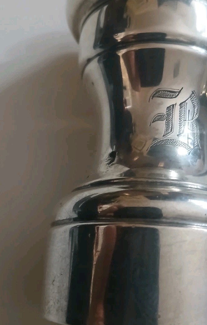 Vintage French Sterling Silver Pepper Grinder