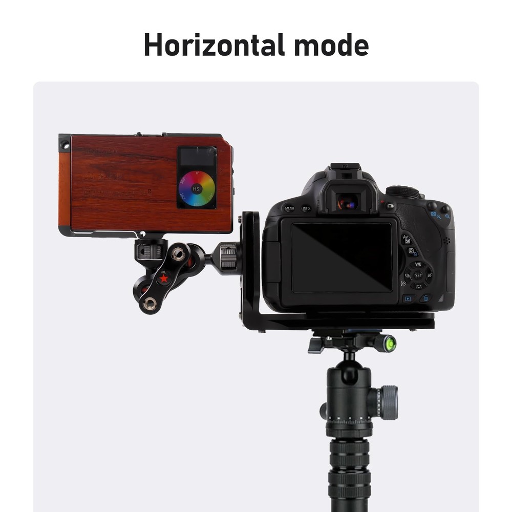 (Real Single one Piece) L Bracket Camera for DSLR Vertical Horizontal Switchi...