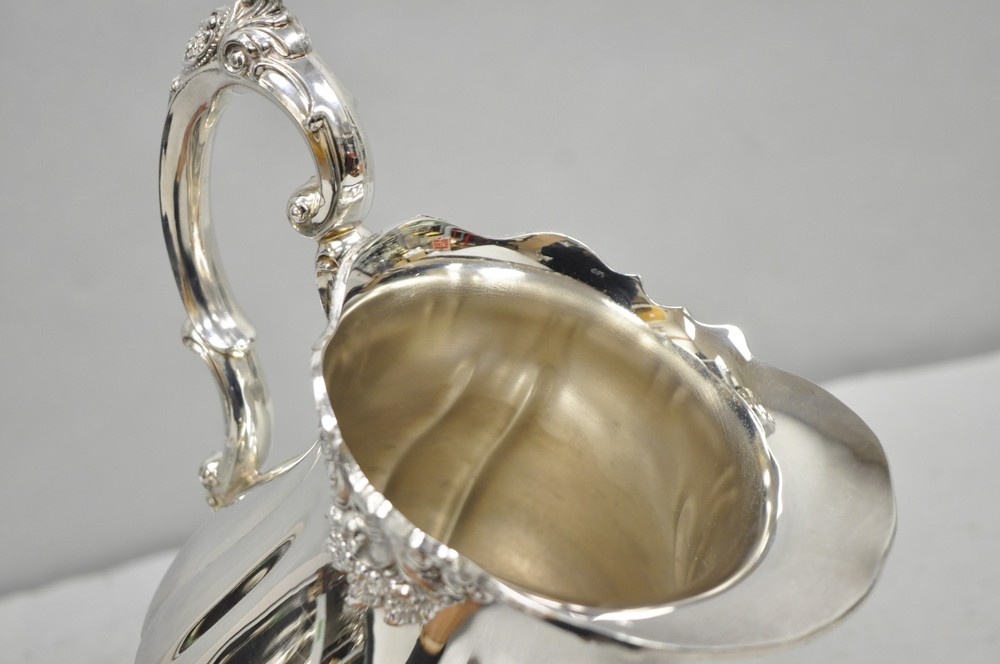 Vintage Baroque by Wallace 267 Silver Plated Footed Lemonade Water Pitcher