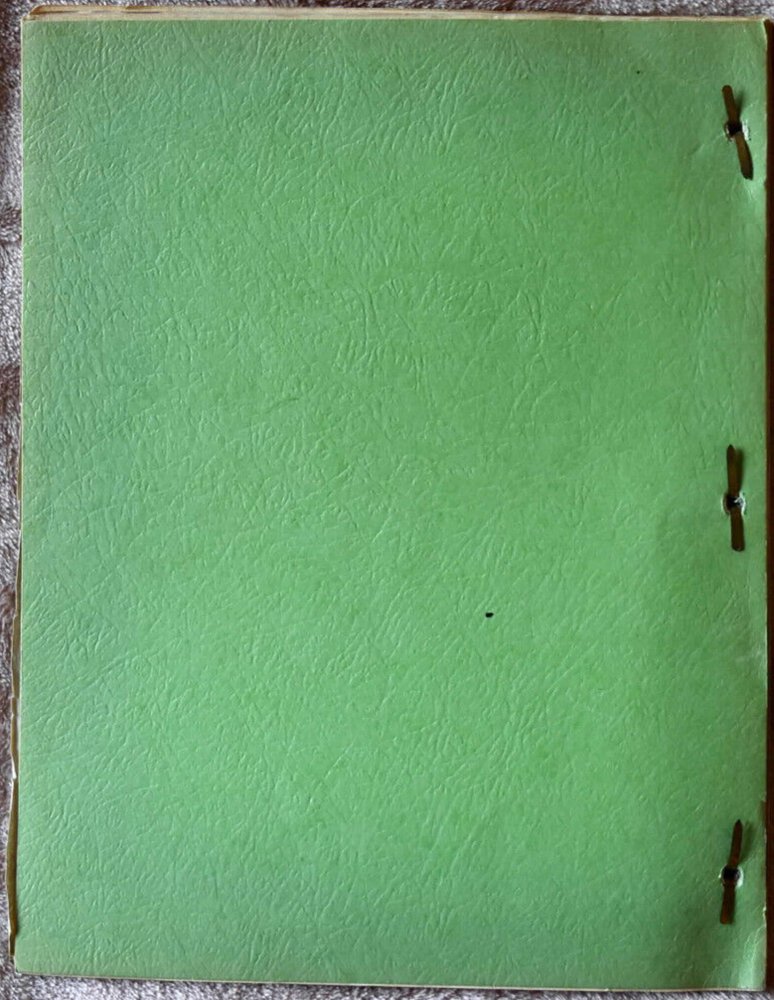 1953 Four Star Playhouse "The Face" Original Screenplay Script #24