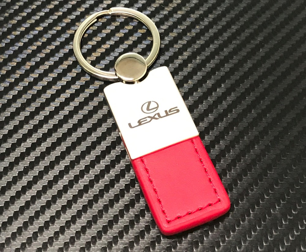 LEXUS RED LEATHER KEY CHAIN
