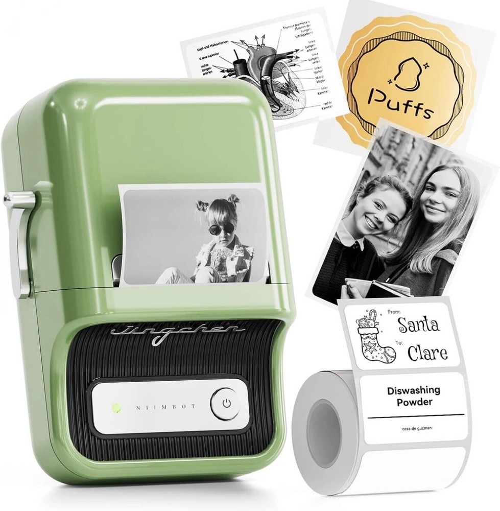 B21 Label Maker, 2 Inch Portable Thermal Label Printer, Label Maker Machine with
