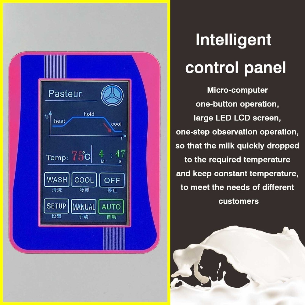 Kolice Commercial 36L Pasteurizer with Cooling Function, Blending Mixing