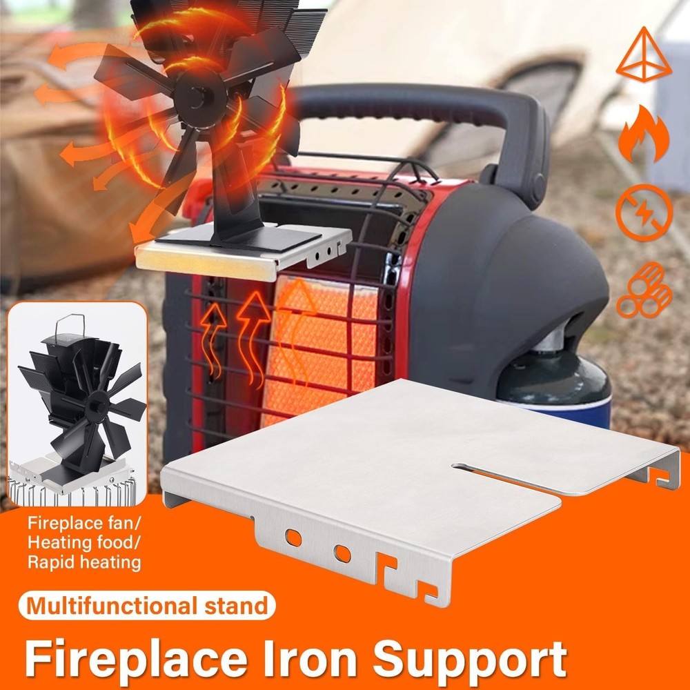 Durable Heat-Powered Fireplace Fan Bracket for Optimal Warmth Distribution
