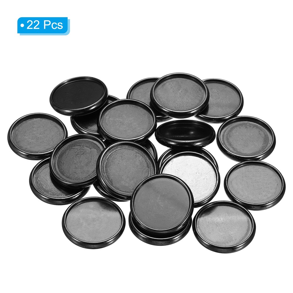 28mm Book Binding Discs 22pcs Discbound Expansion Discs Plating Round, Black