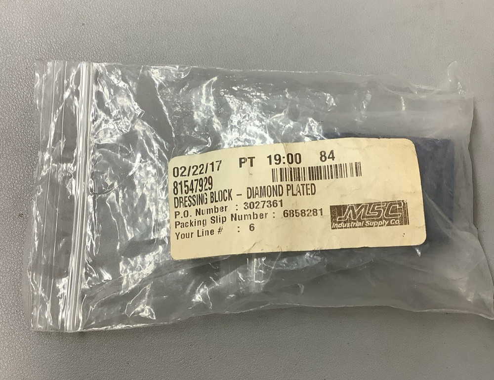 MSC 81547929 Diamond Plated Dressing Block 6 Points (b123)