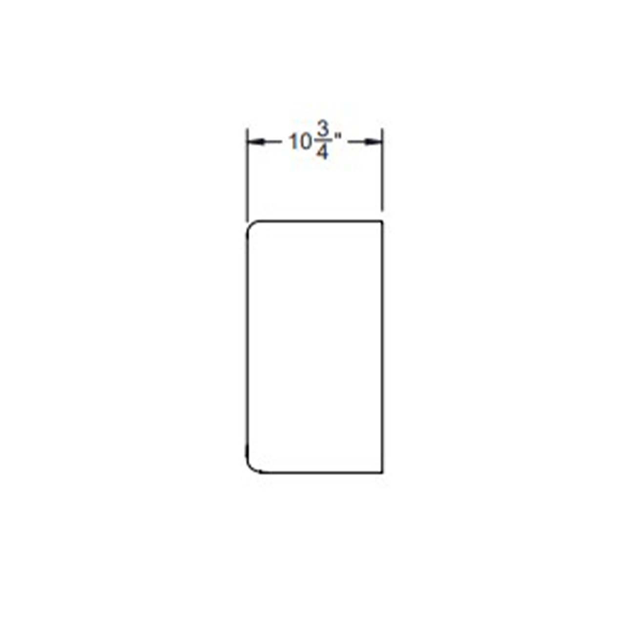 2 Pack - 72x10.75" Tandem Axle Steel Trailer Fender with Back Plate