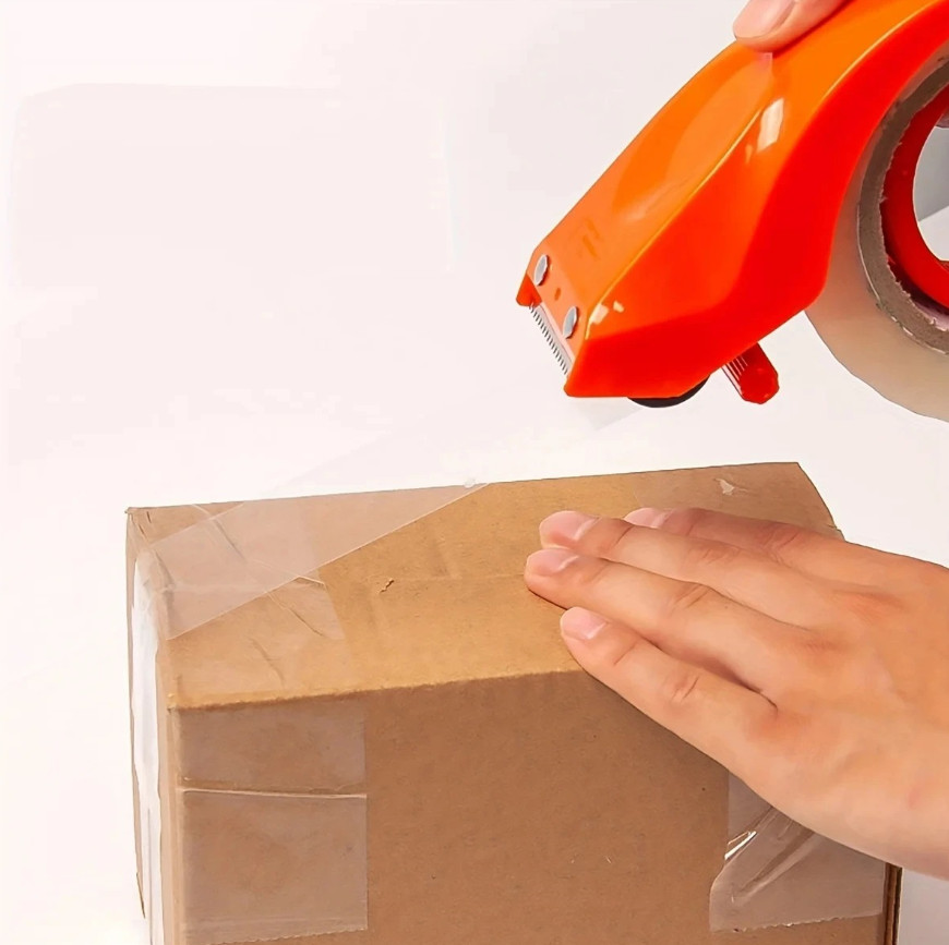 1pc Heavy Duty Shipping Tape Dispenser Reusable Eco-Friendly 55mm/2.17 in Cutter