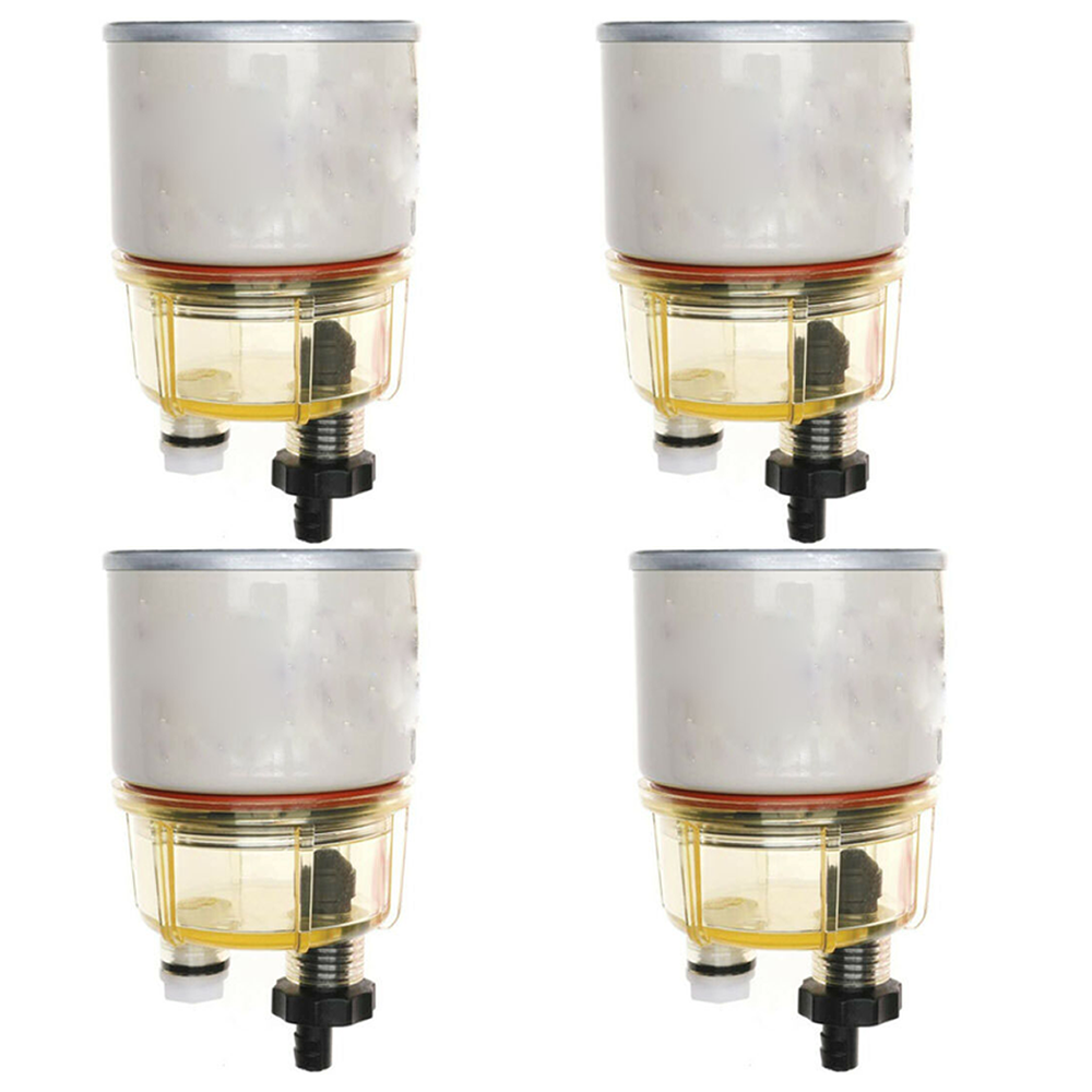 4pcs R12T 10 Micron Fuel Filter / Water Separator Replacement Element