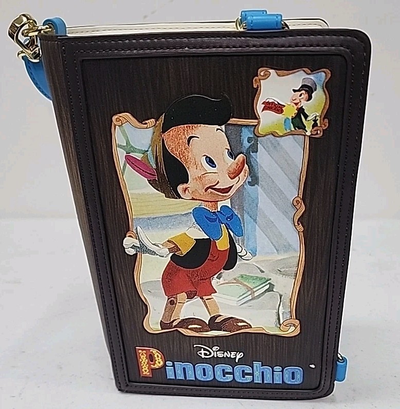 Loungefly Disney Classic Books Pinocchio Backpack - New Free Shipping