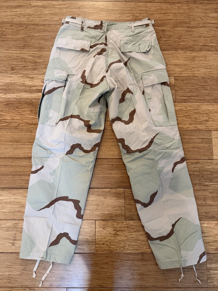 USGI Military Desert Camo BDU Ripstop Combat Cargo Pants Size Medium Regular