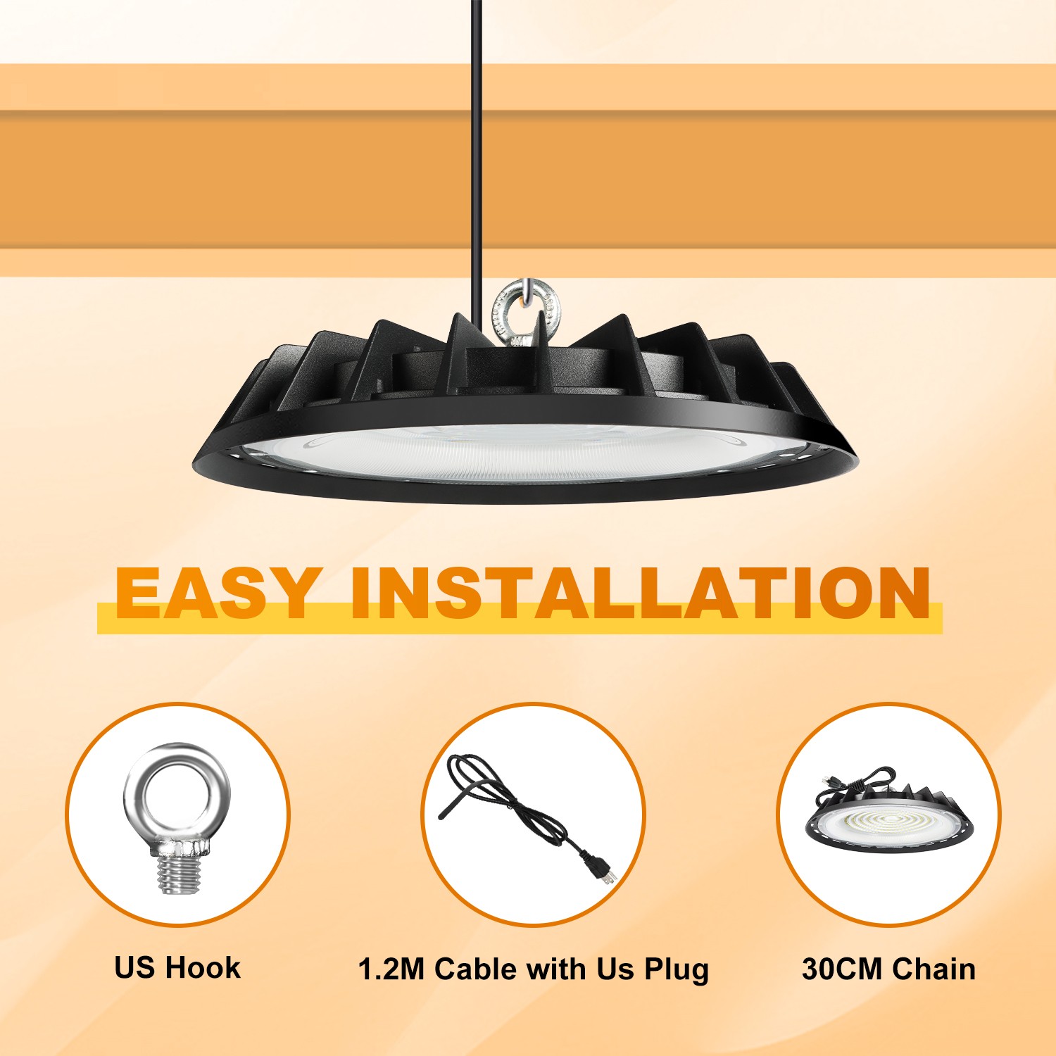 10 Pack 200W UFO Led High Bay Light Industrial Commercial Warehouse Shop Lights
