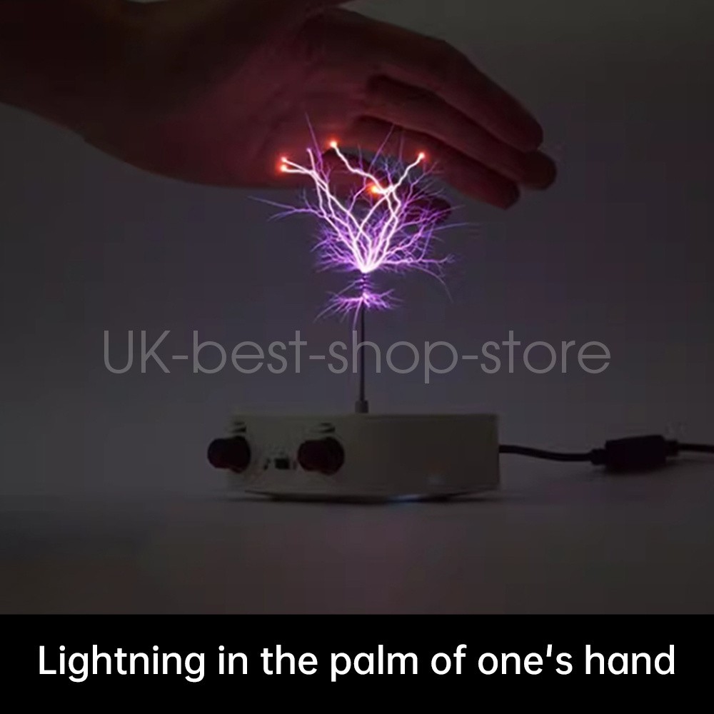 Tesla Coil Plasma Music Loudspeaker Bluetooth Touchable Artificial Lightning DIY