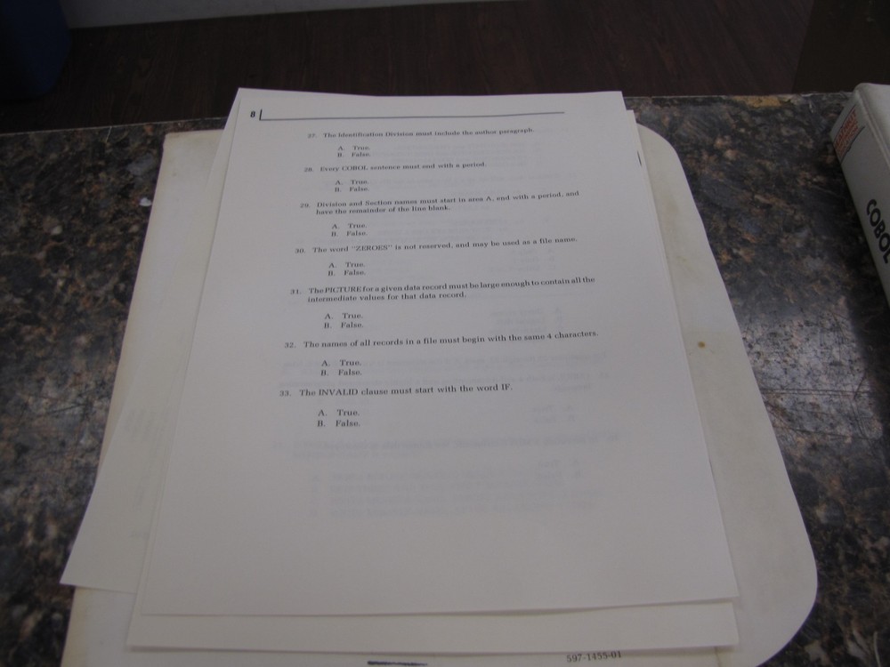 HEATHKIT 1977 Continuing Education for COBOL PROGRAMMING Kit w/ 9 Tapes & Test