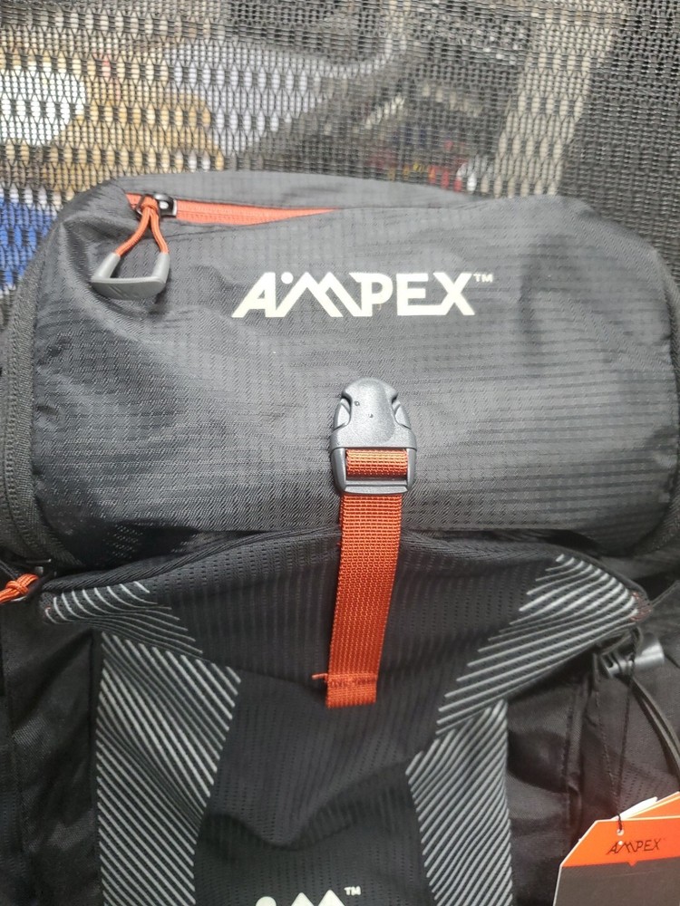 Ampex Cahill Excursion 25-Liter Framepack Multiple Storage Backpack, Blk, Gray