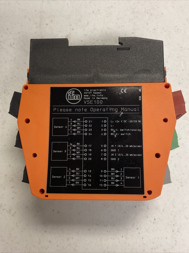 New IFM EFECTOR VSE100 800 Vibration Diagnostic Sensor Controller, K AB 0812