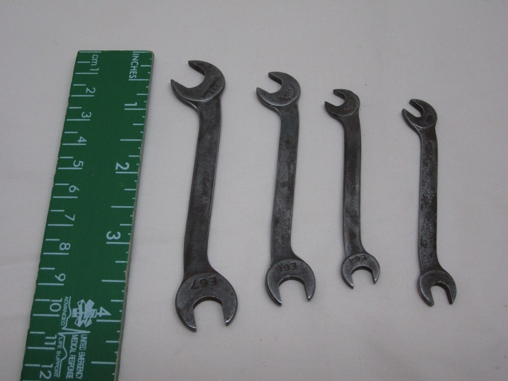 4 Duro Chrome E67 to E63 Ignition Angle Wrenches Double Open End