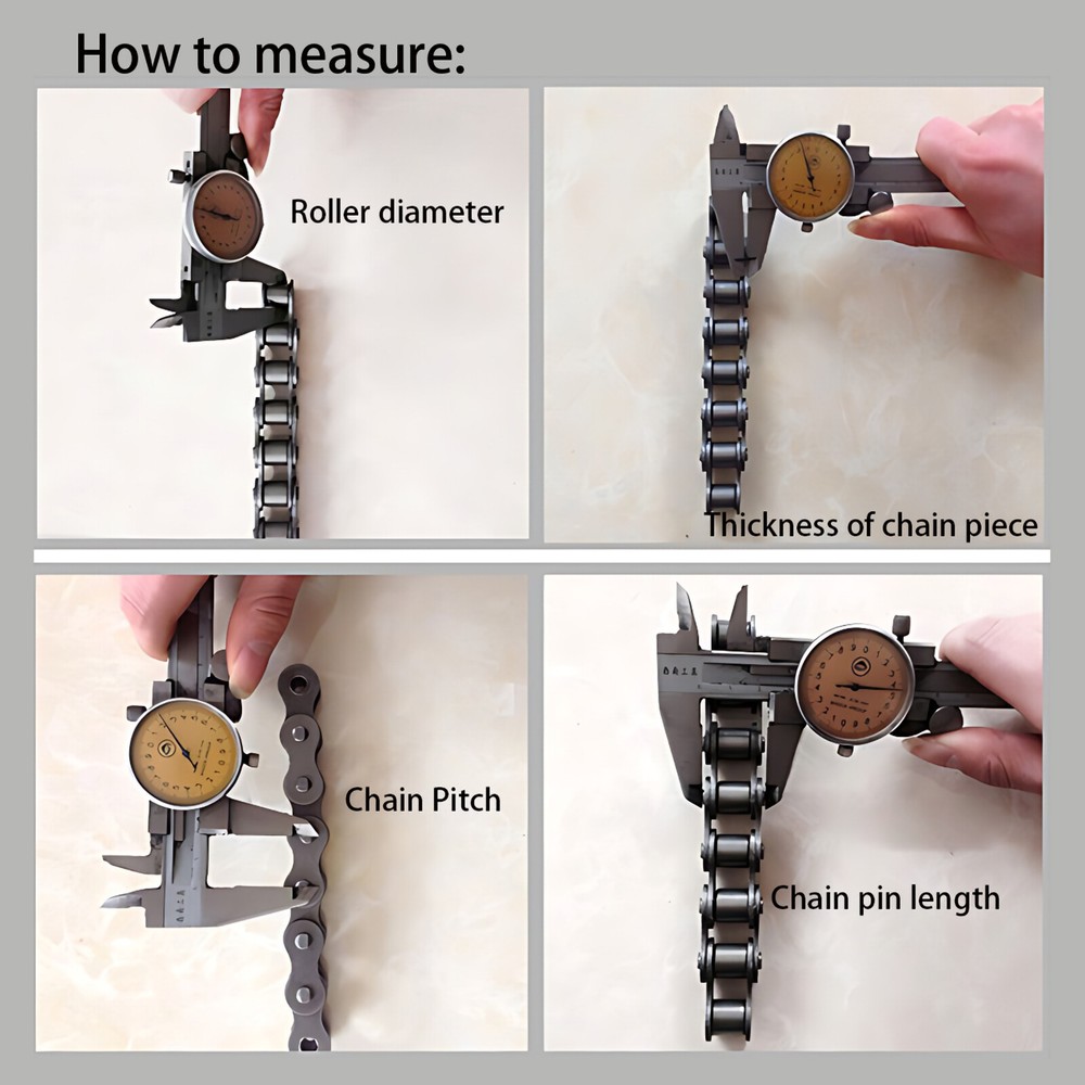 #25 - #160 Simplex/Duplex Roller Chains Full/Half Connecting Links Pitch 1/4"-2"