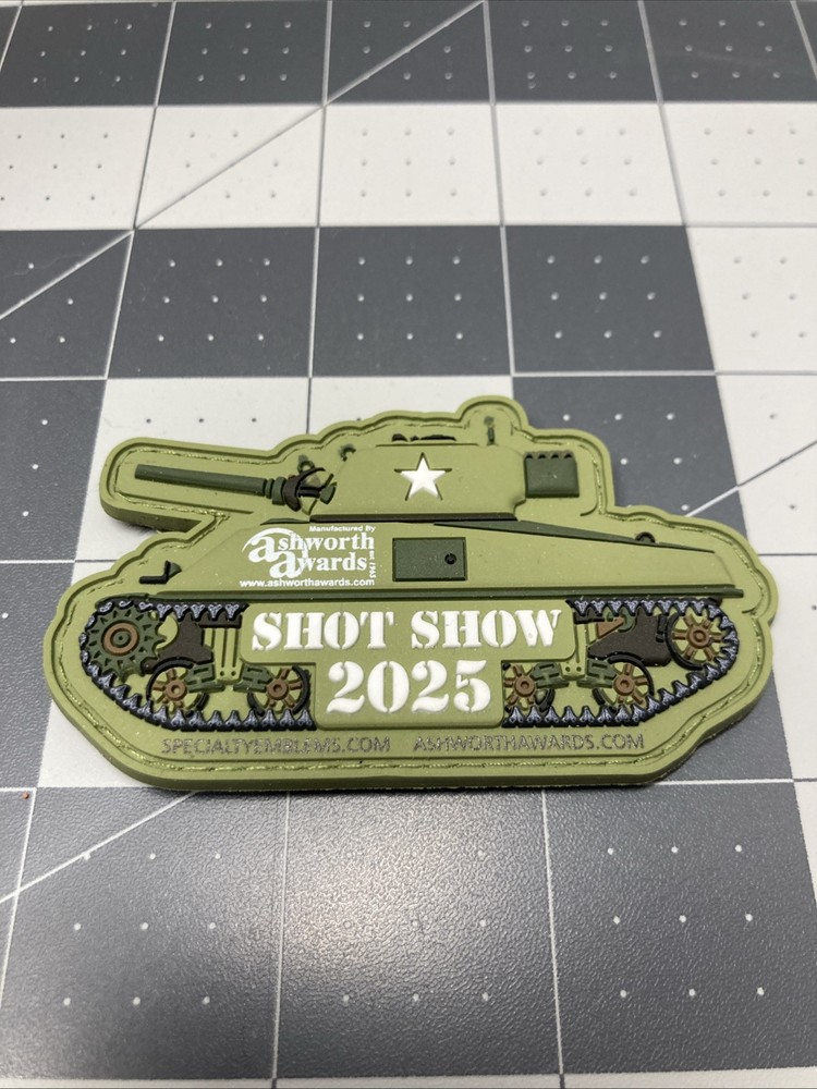 SHOT Show 2025 Ashworth Awards PVC Tank Hook And Loop Patch