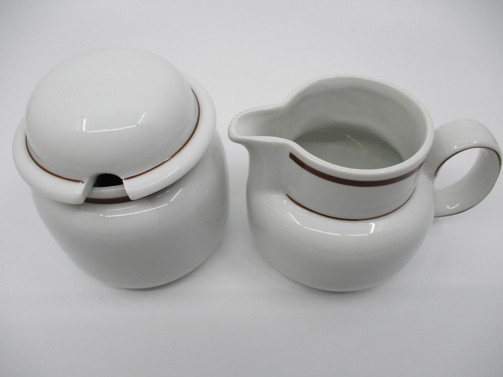 ARZBERG JAVA 4836 (Brown trim) CREAMER & SUGAR - 1204C