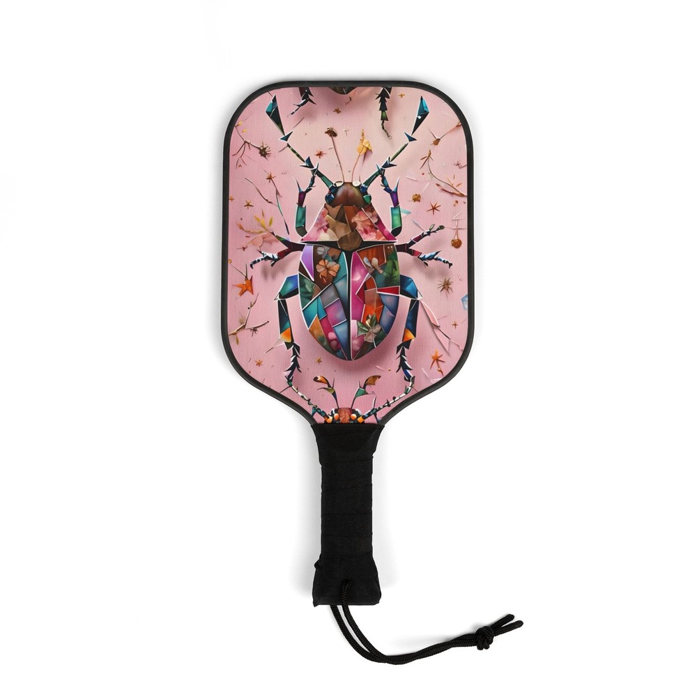 Pickleball Paddle Set - Vibrant Insect Design