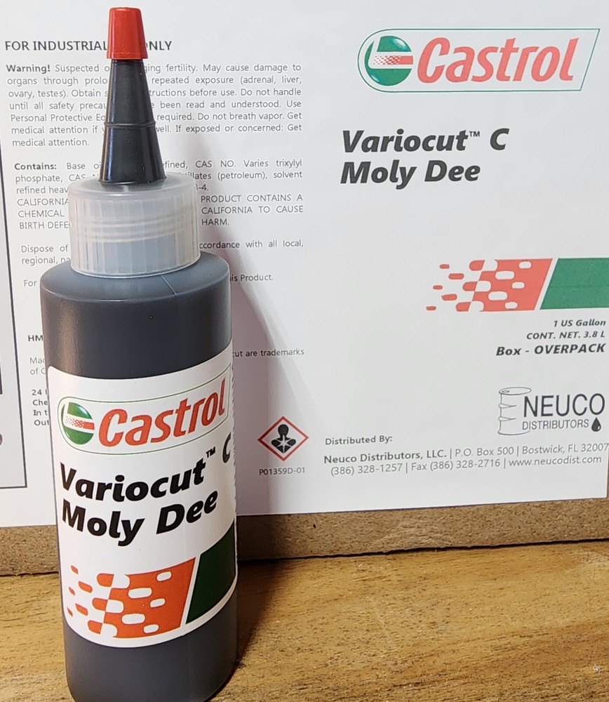 Castrol Variocut C Moly Dee, Liquid, 4oz bottle